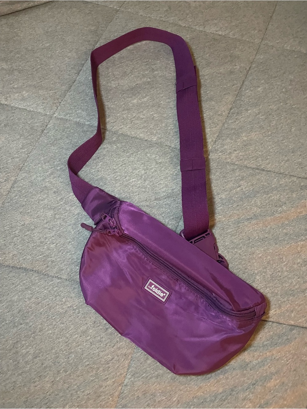 Akolite Purple Crossbody Belt Bag with Adjustable Strap - RFID Bag